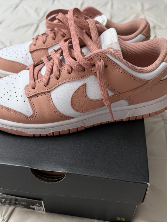 Nike Shoes - Nike Women’s Low-Top Sneakers in Dusty Rose and White